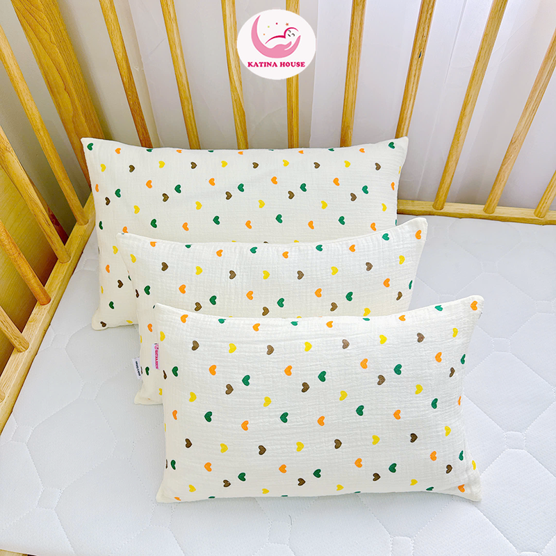 Gối nằm cho bé vải Muslin