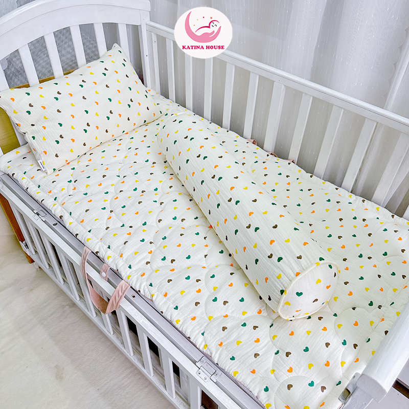 Bộ gối nệm (3 món)/ Muslin