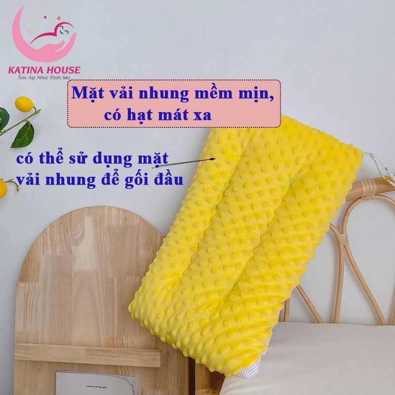 Gối cotton nhung 30x50cm