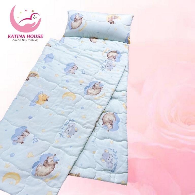 Túi ngủ cho bé đi học mầm non tiểu học/ Tencel 40s