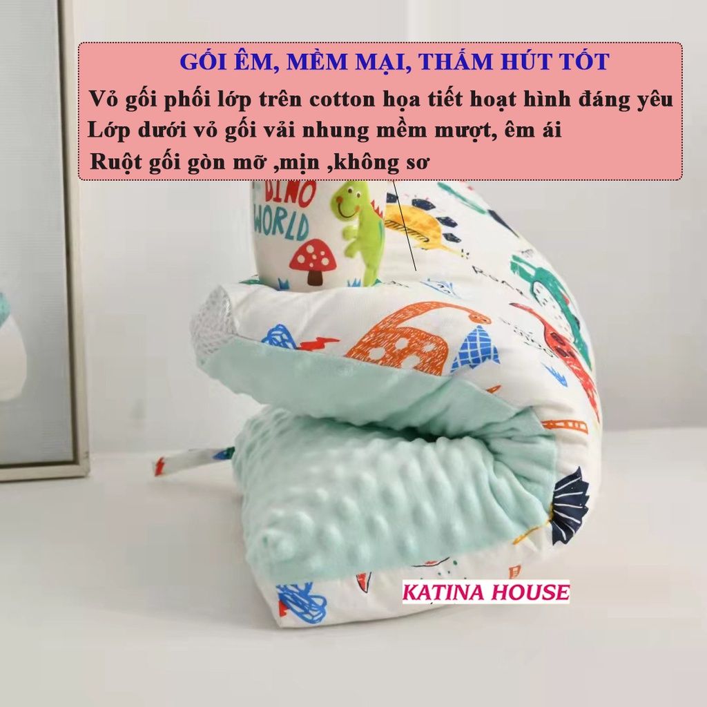 Gối cotton nhung 30x50cm