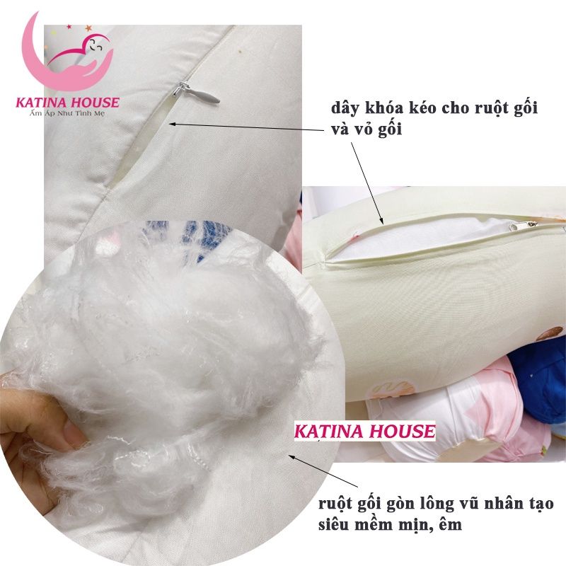 Gối ôm cho bé 70-90cm/ Tencel 40s