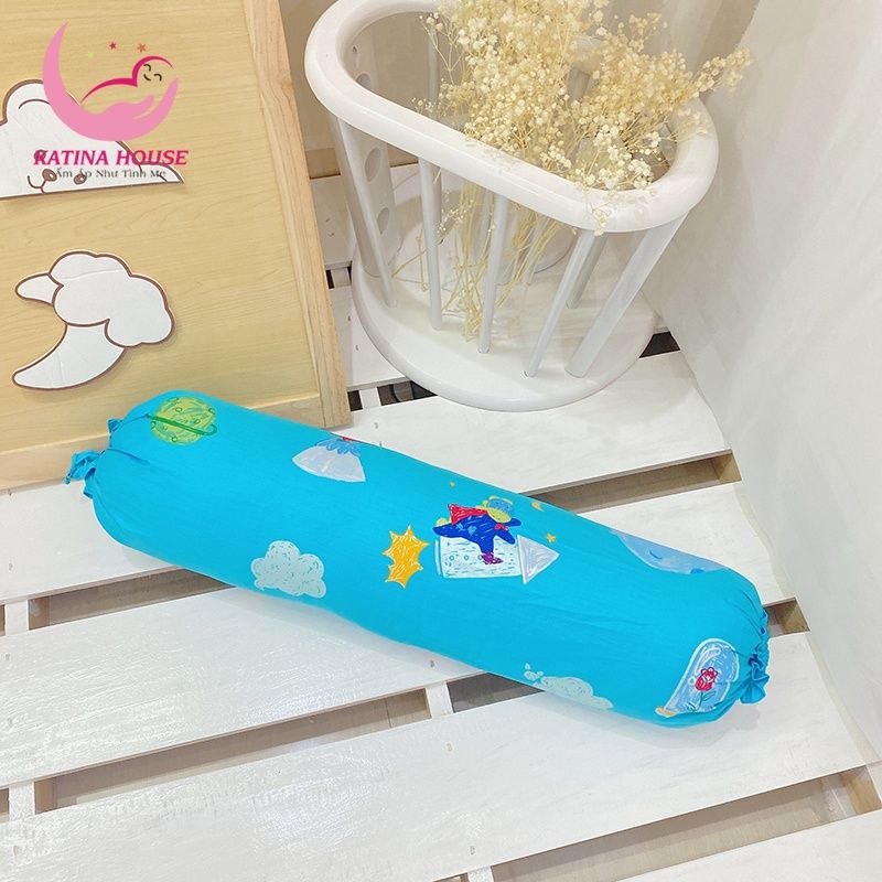 Gối ôm cho bé 70cm/ vải Cotton Satin Hàn Quốc
