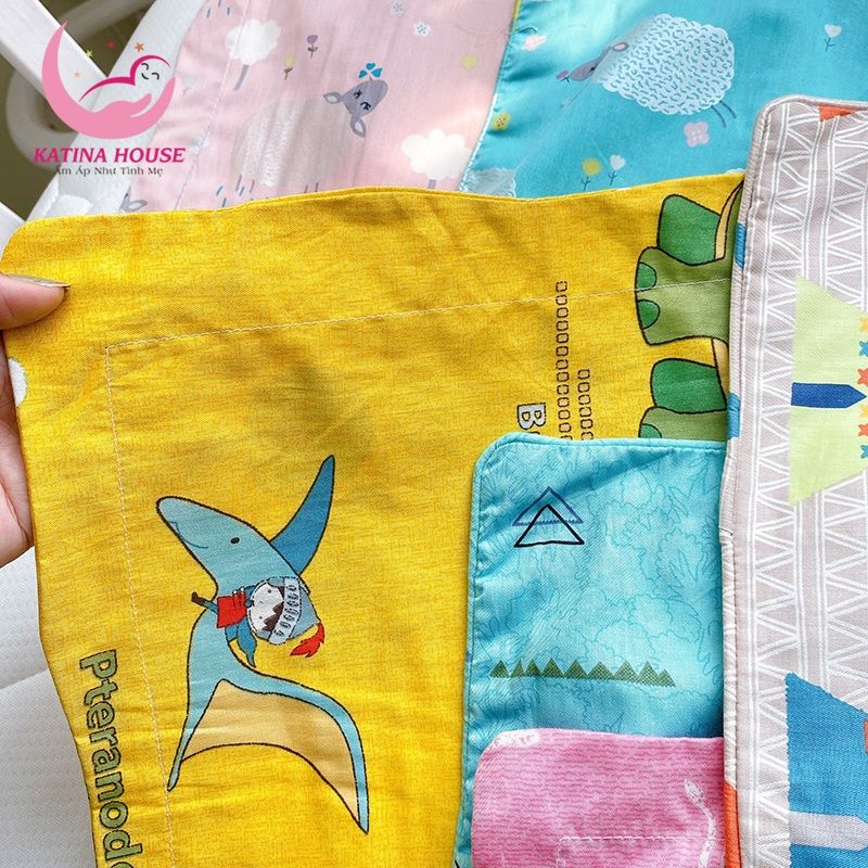 Vỏ áo gối nằm cho bé/ Vải Cotton Satin Hàn Quốc