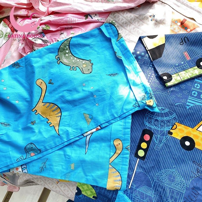 Vỏ áo gối ôm cho bé/ Vải Cotton Satin Hàn Quốc
