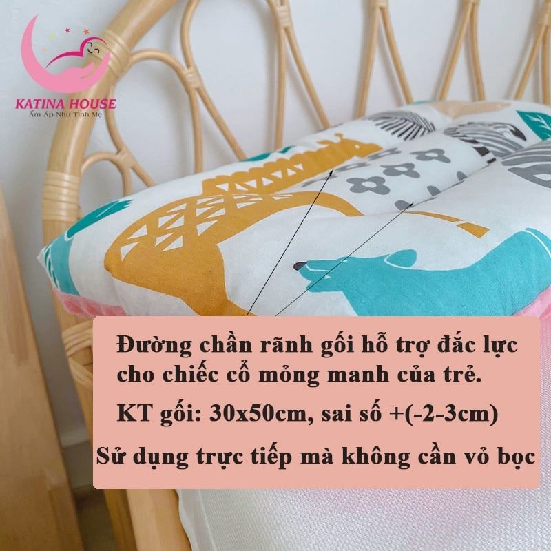 Gối cotton nhung 30x50cm