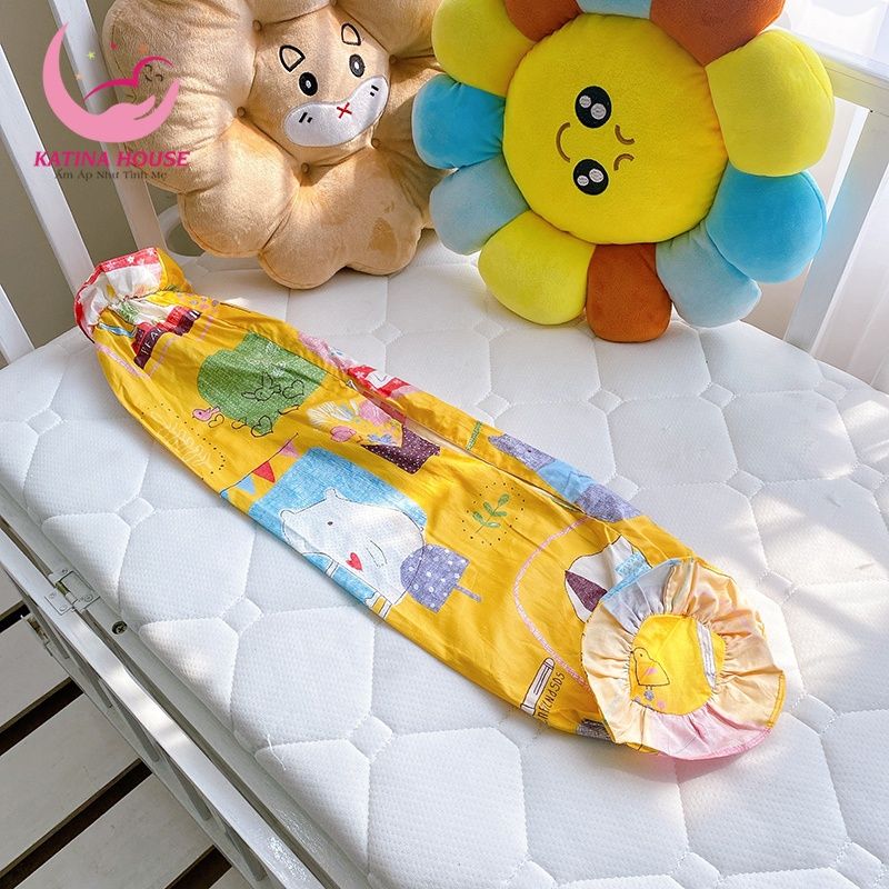 Vỏ áo gối ôm cho bé/ Vải Cotton Satin Hàn Quốc