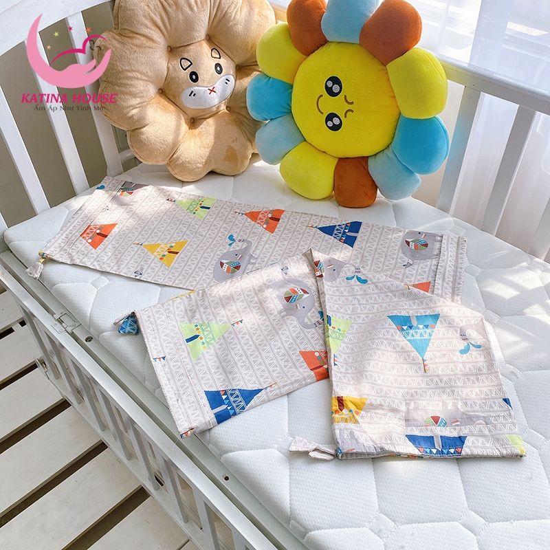Vỏ áo gối ôm cho bé/ Vải Cotton Satin Hàn Quốc