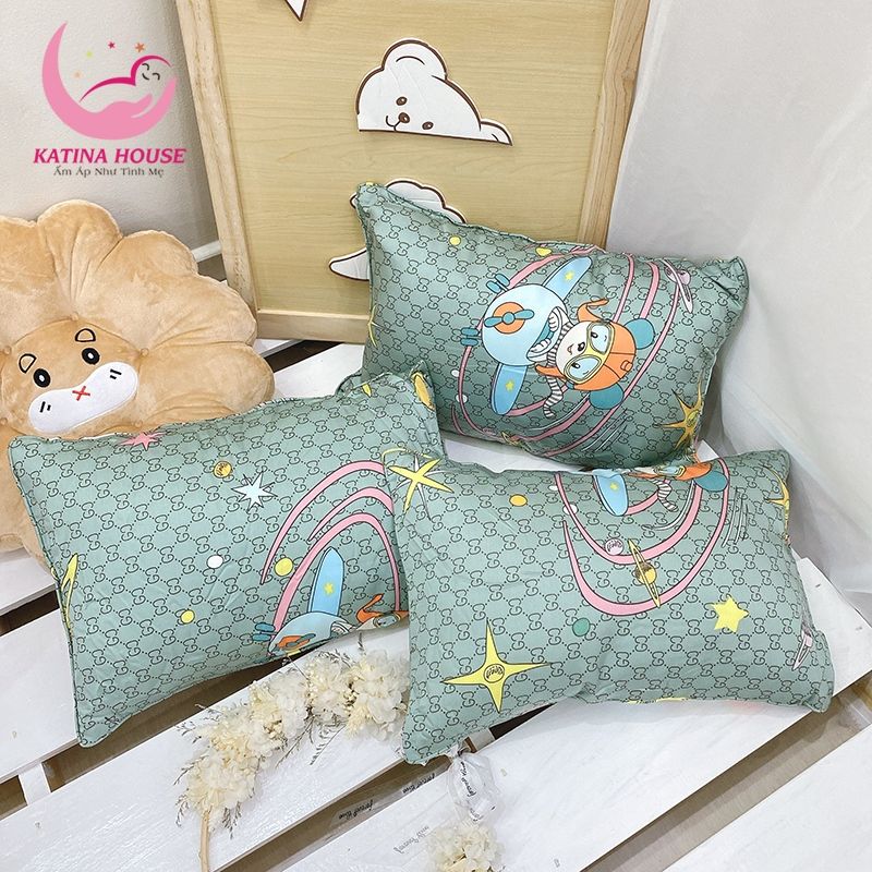 Gối nằm cho bé gòn lông vũ/ Tencel 40s