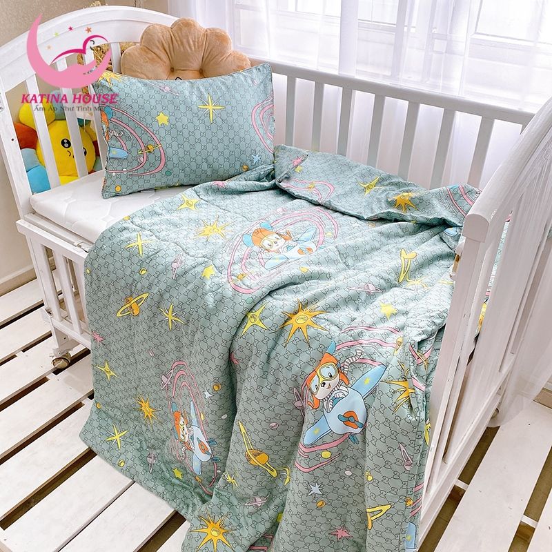 Bộ chăn gối cho bé/ Tencel 40s