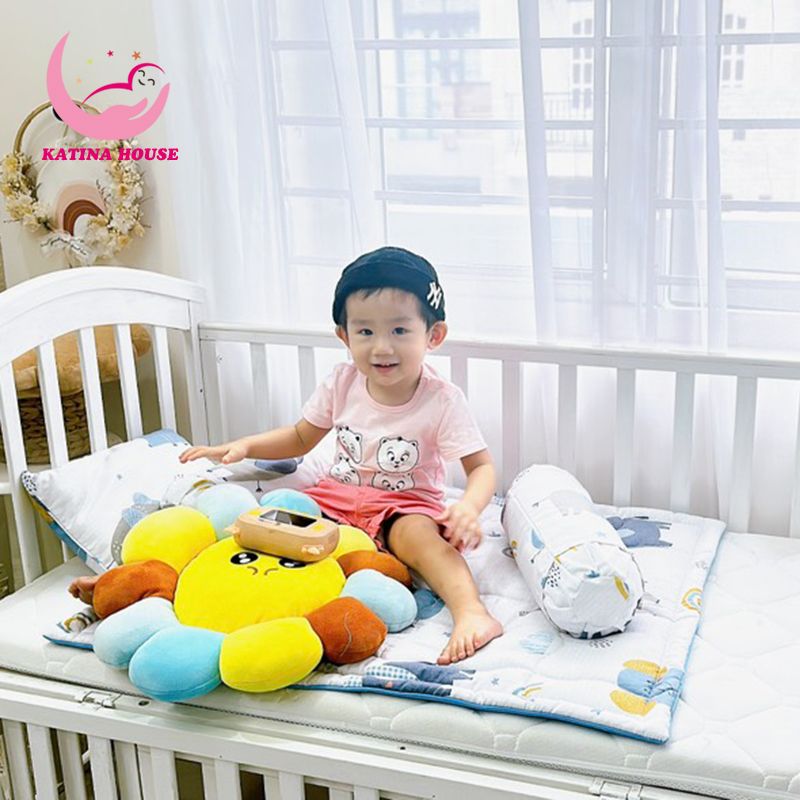 Bộ gối nệm sơ sinh/ Tencel 40s