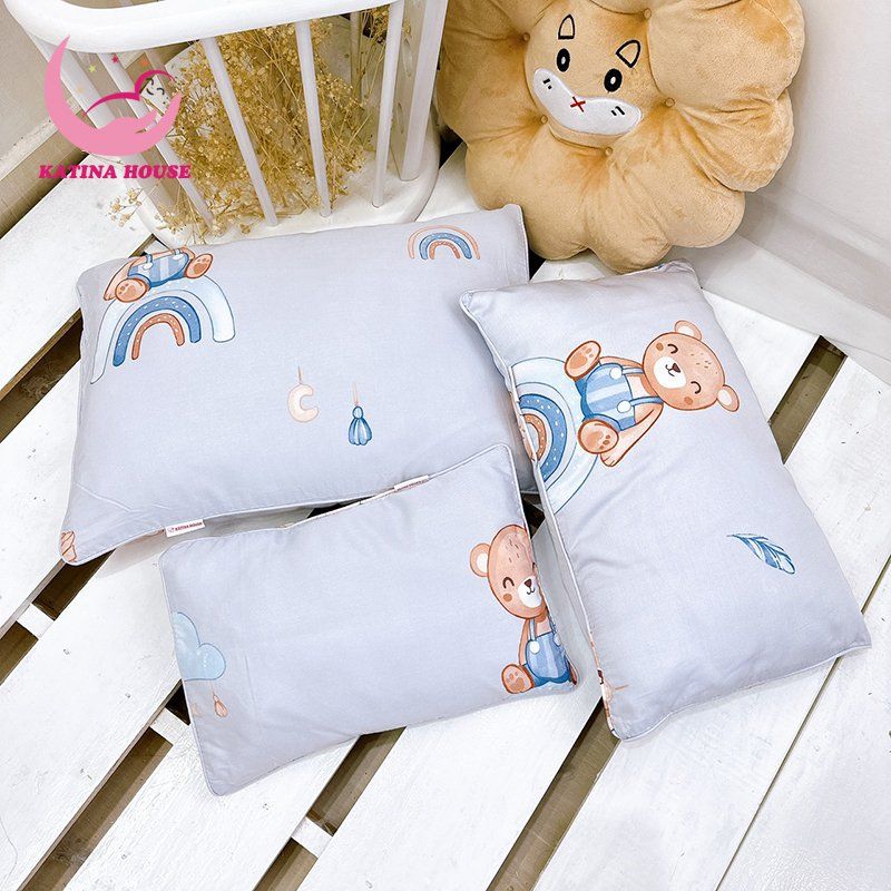 Gối nằm cho bé gòn lông vũ/ Tencel 40s