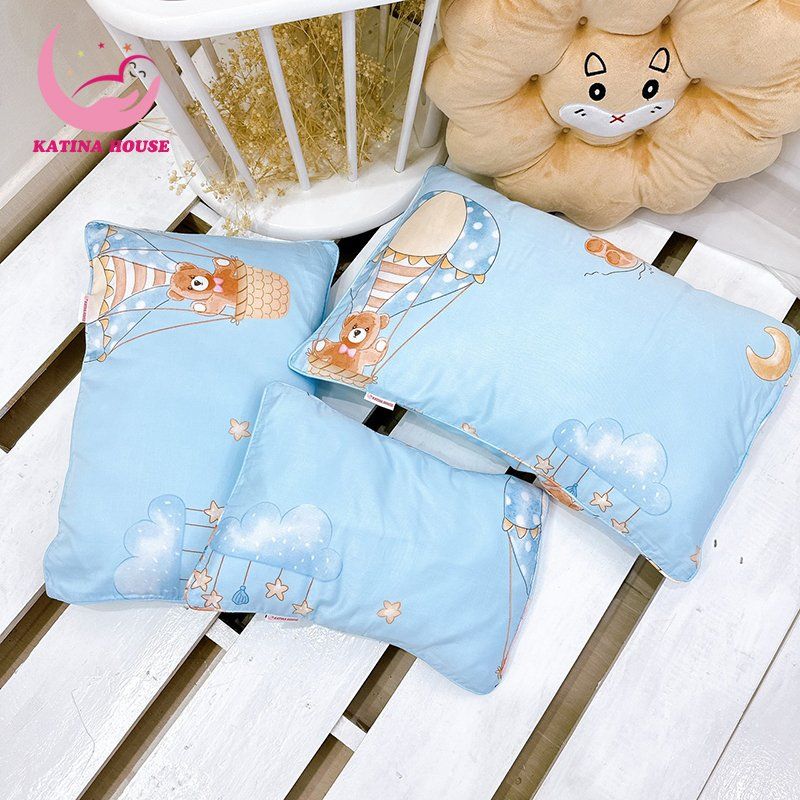 Gối nằm cho bé gòn lông vũ/ Tencel 40s