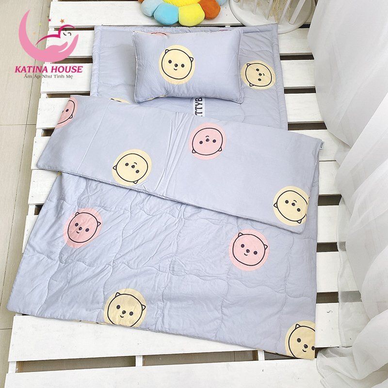 Bộ nệm chăn gối cho bé/ Tencel 40s