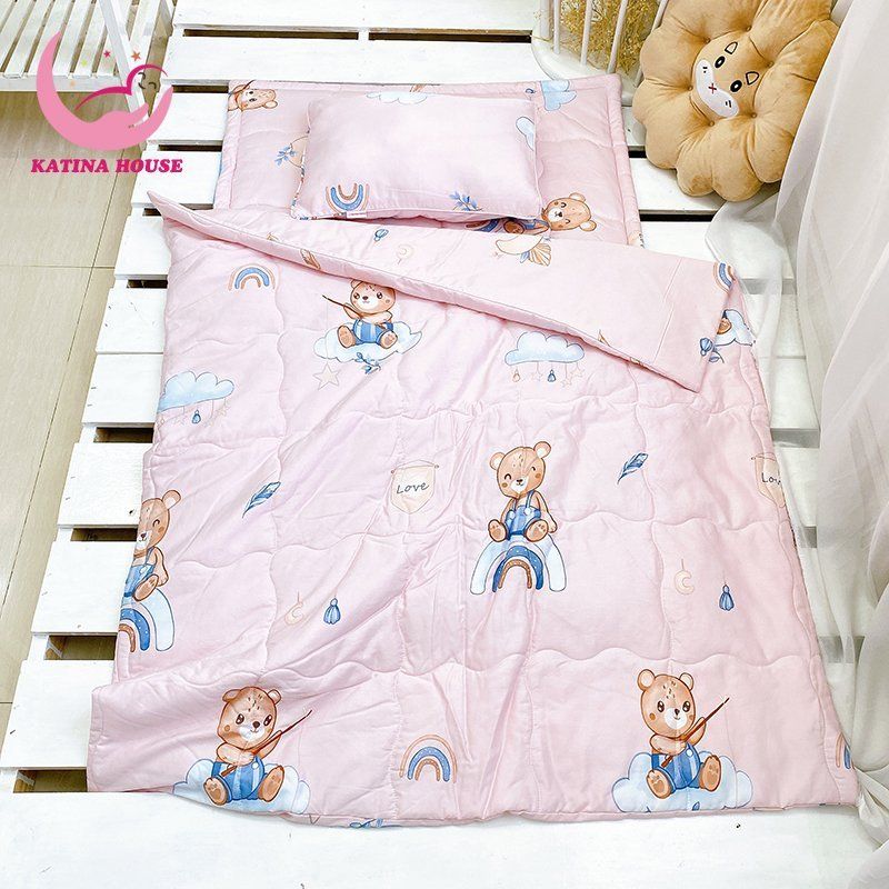 Bộ nệm chăn gối cho bé/ Tencel 40s