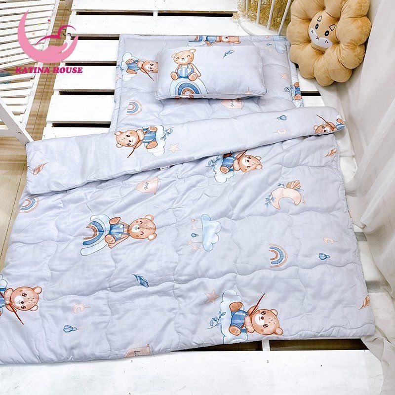 Bộ nệm chăn gối cho bé/ Tencel 40s