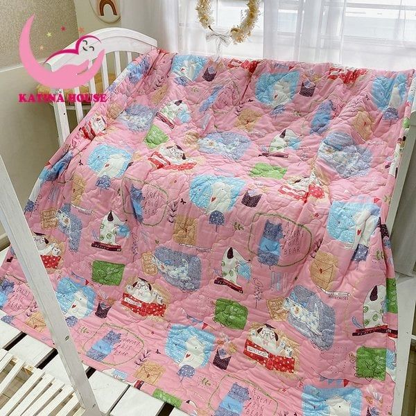 Mền cho bé/ Vải Cotton Satin Hàn Quốc