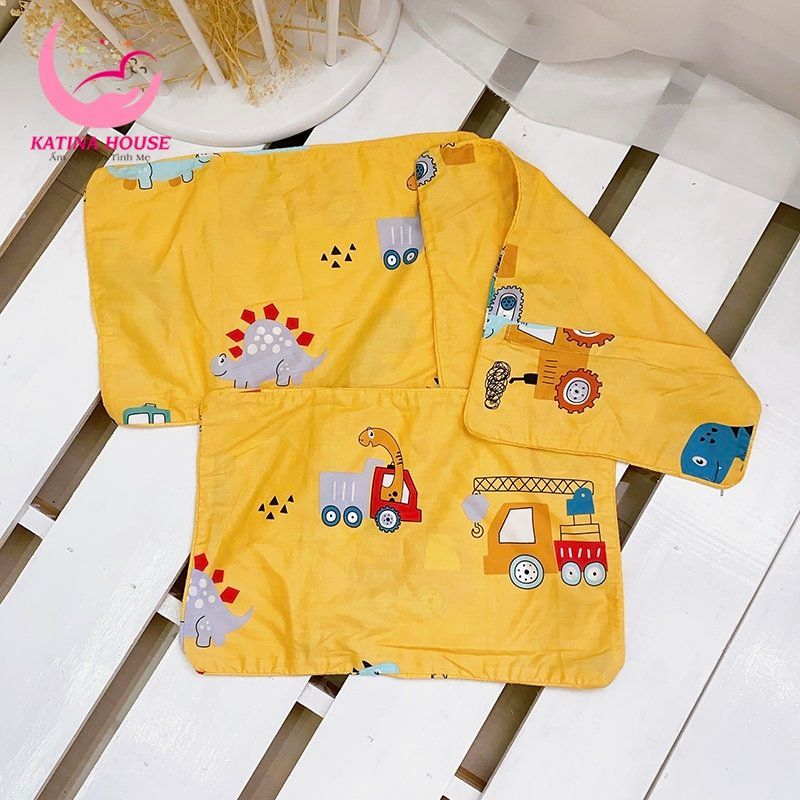 Vỏ áo gối nằm cho bé/ Vải Cotton Satin Hàn Quốc