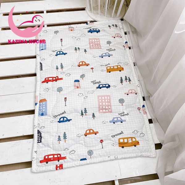 Nệm cho bé đi học 80x120cm/ Vải Cotton Satin Hàn Quốc
