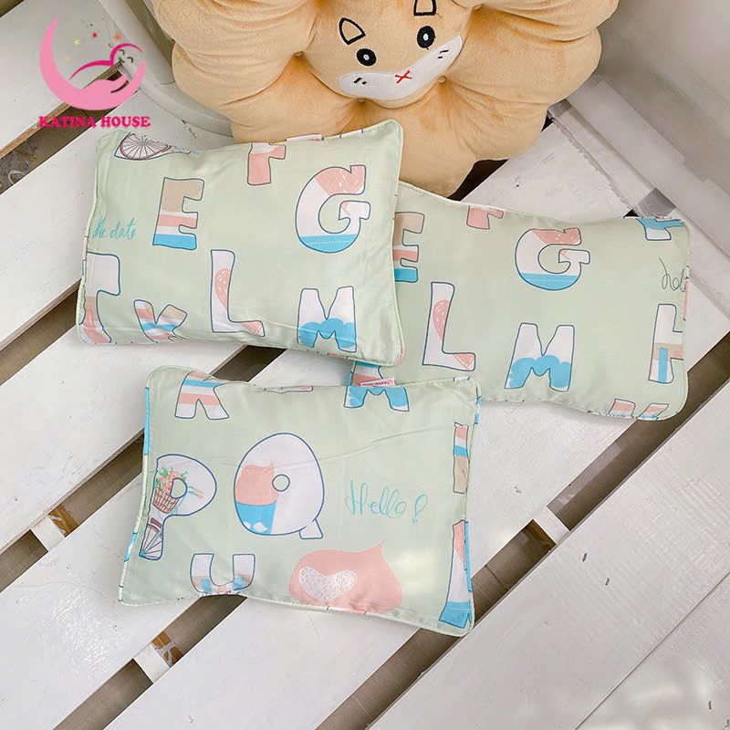 Gối nằm cho bé gòn lông vũ/ Tencel 40s