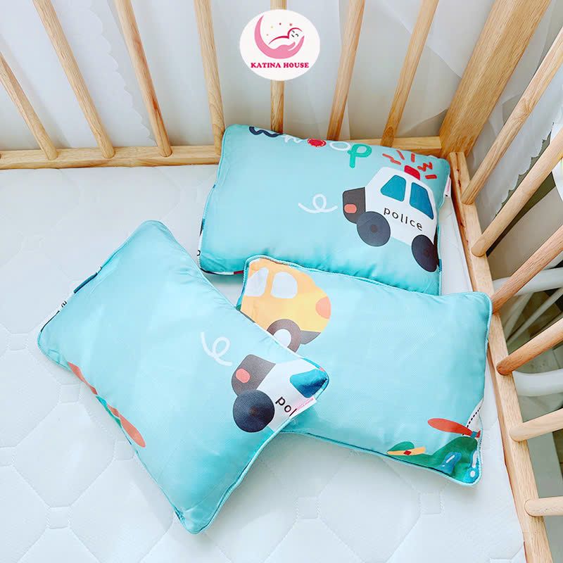 Gối nằm cho bé gòn lông vũ/ Tencel 40s