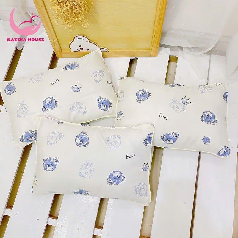 Gối nằm cho bé gòn lông vũ/ Tencel 40s