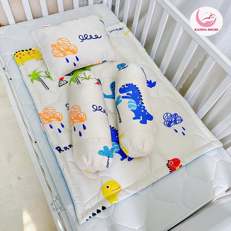 Bộ gối nệm sơ sinh/ Tencel 40s