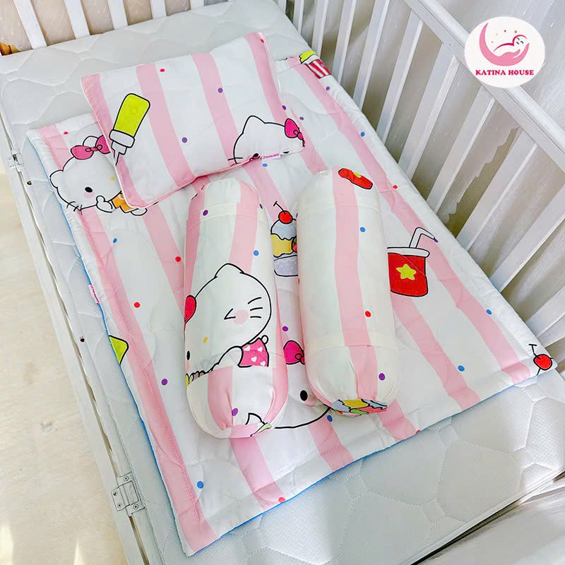 Bộ gối nệm sơ sinh/ Tencel 40s