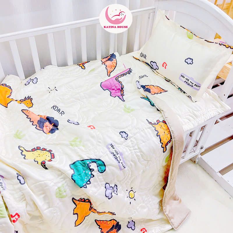 Bộ nệm chăn gối cho bé/ Tencel 60s