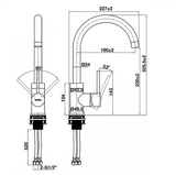 Vòi Rửa Bát Đá Hafele HT21-CH1F220C 577.56.200