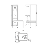 Khóa Điện Tử Hafele EL8000-TC 912.05.359