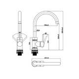 Vòi Rửa Bát Hafele HT21-CH1F220C 577.55.240