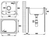 Chậu Rửa Bát Hafele HS20-SSN1R50 567.24.000