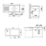 Chậu Đá Blancozia 8s 565.76.359 Màu Đen