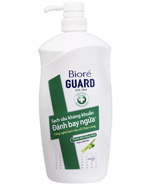 Sữa tắm làm mịn da và kháng khuẩn thanh mát từ thiên nhiên Biore Guard (800g)