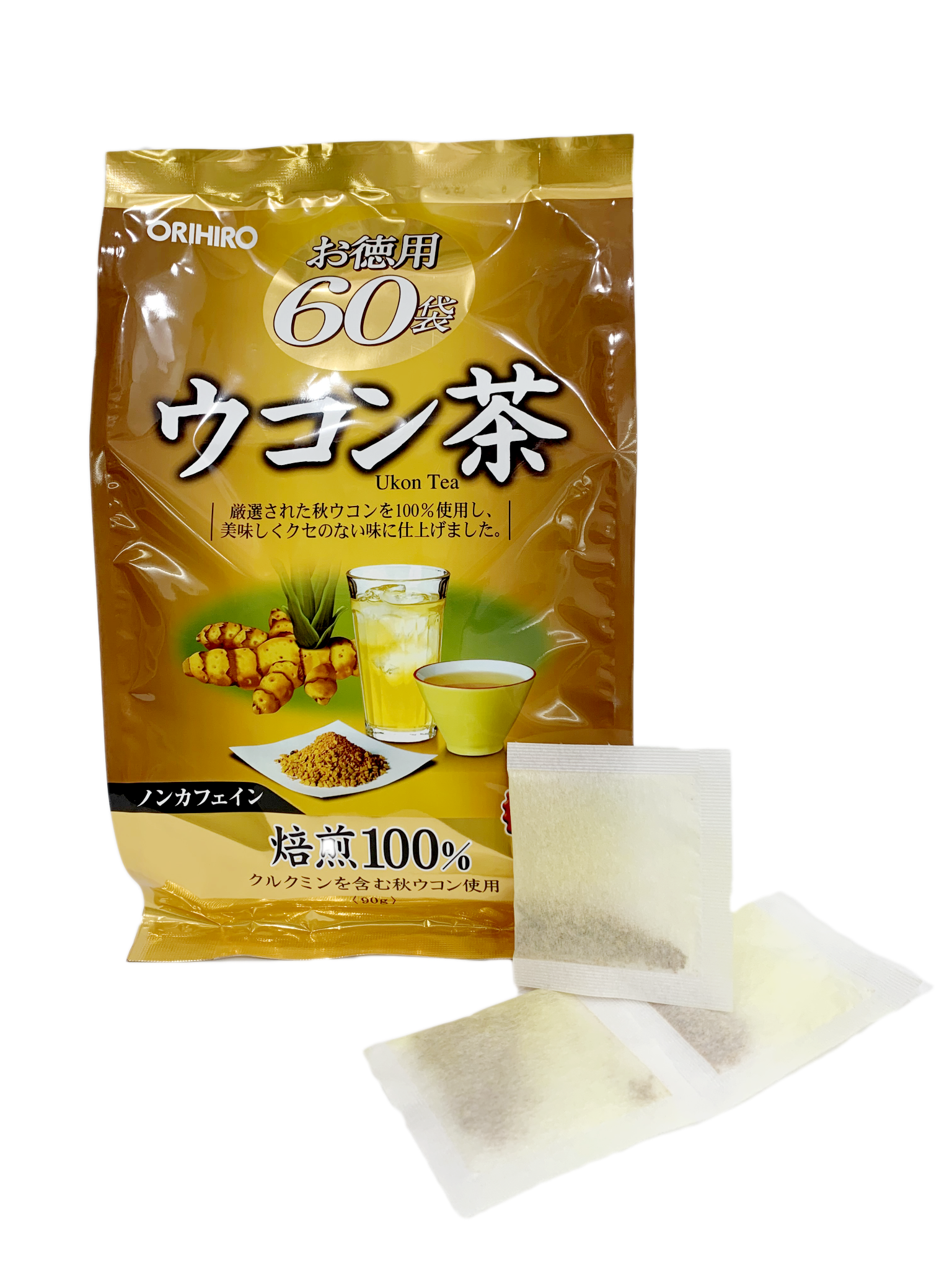 Trà nghệ mùa thu Orihiro (60 gói) オリヒロの徳用ウコン茶