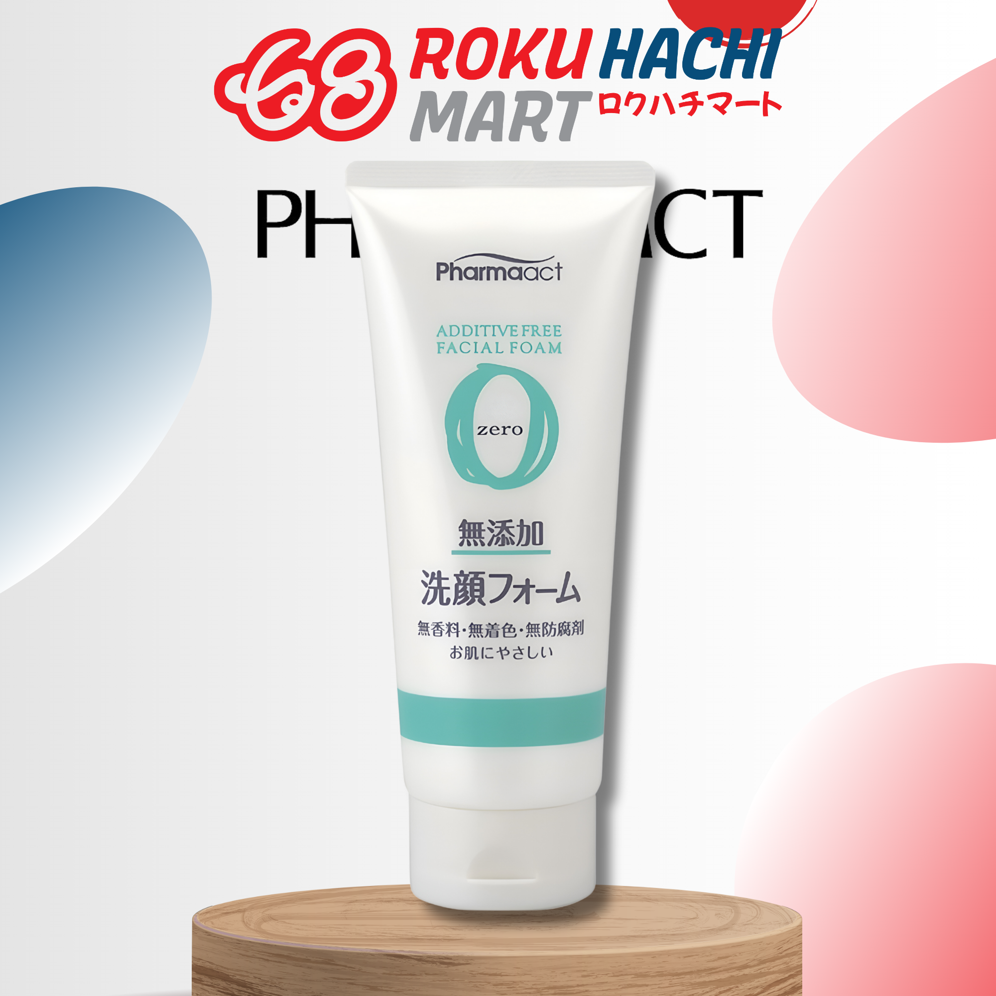 Sữa Rửa Mặt Chiết Xuất Thiên Nhiên Không Chứa Phụ Gia - Pharmaact Additive Free Facial Foam (130g) ファーマアクト 無添加洗顔フォームチューブ 130G