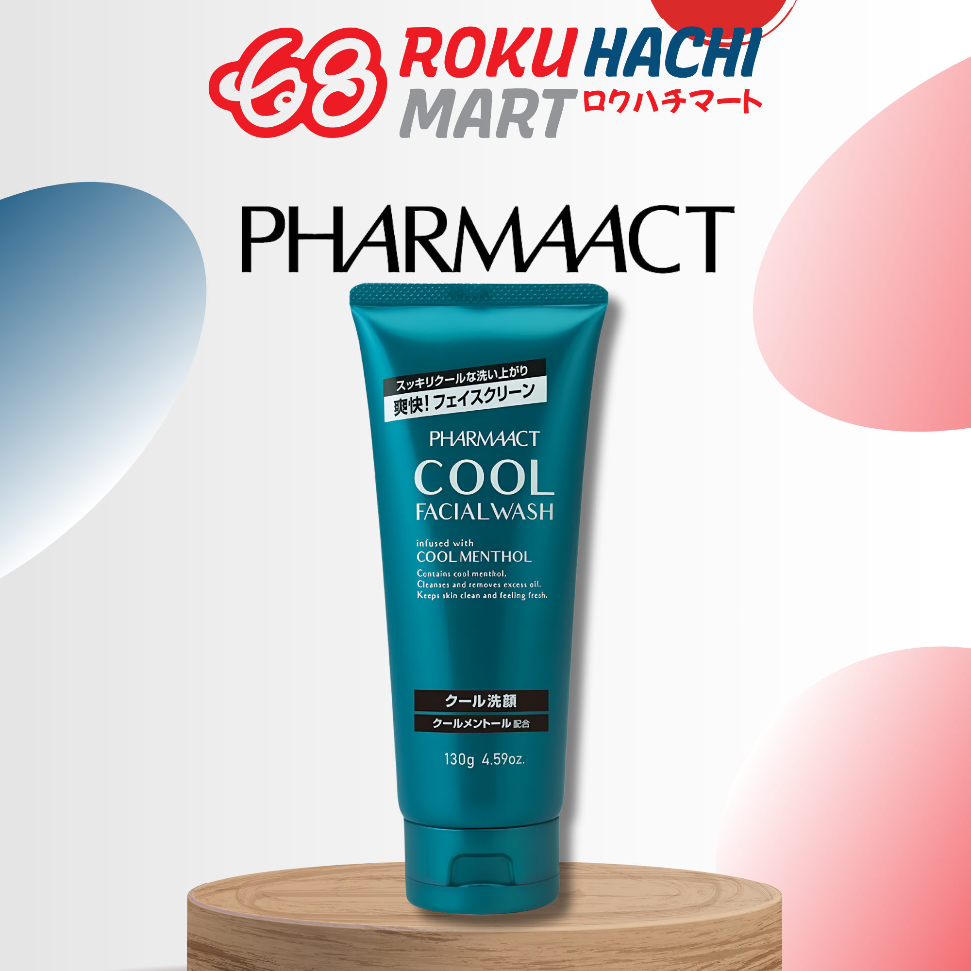Sữa Rửa Mặt Sạch Sâu Mát Lạnh - Pharmaact Cool Facial Wash (130g) ファーマアクト クール洗顔フォーム130G