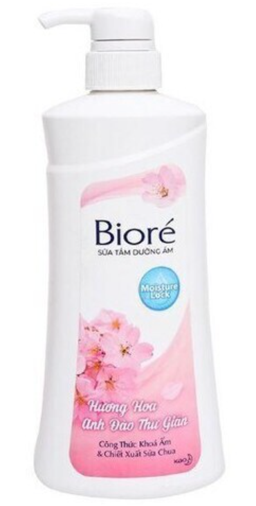 Sữa tắm dưỡng ẩm hương hoa anh đào Biore (530g)