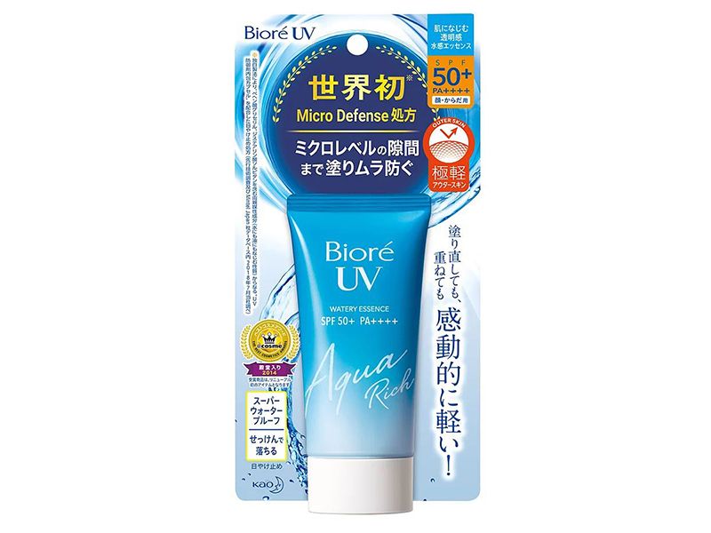 Essence chống nắng màng nước dưỡng ẩm da Biore UV Aqua Rich Watery Essence SPF50+/PA++++ (50g)