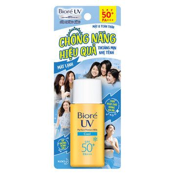 Sữa chống nắng mát lạnh Biore UV Perfect Protect Milk Cool SPF50+ PA+++ (25ml)