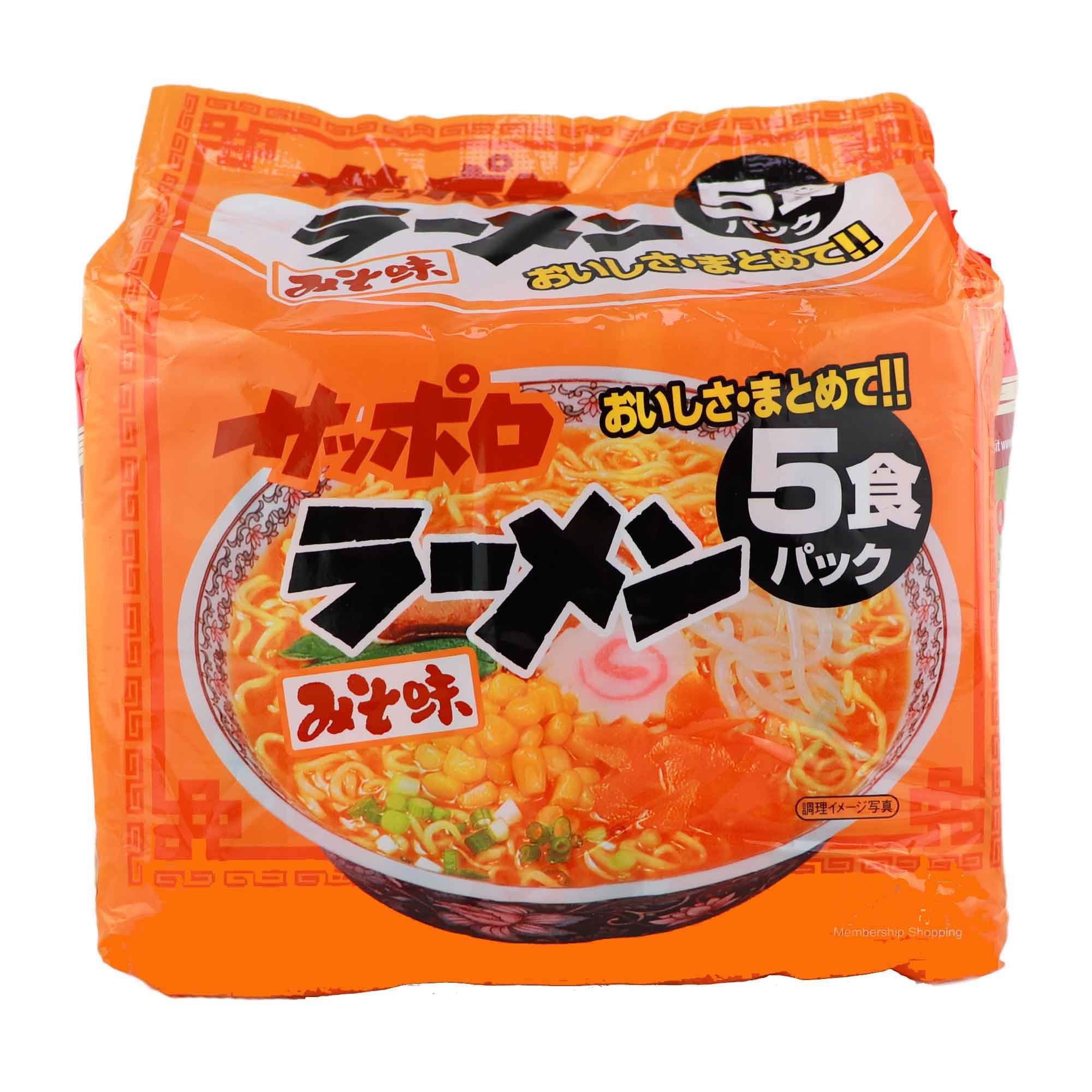 Mì Ramen ăn liền vị súp Miso 420g (84gx5gói) サッポロラーメンみそ味