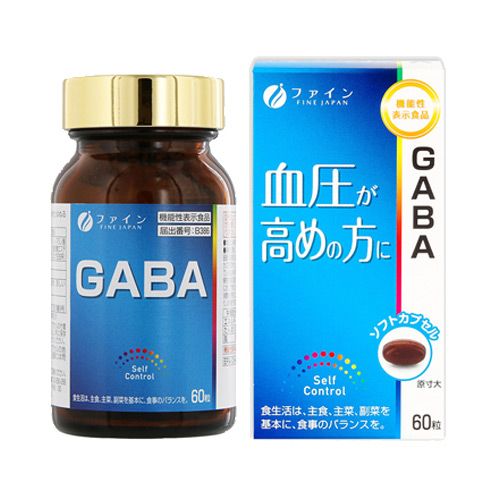 Viên uống GABA FINE JAPAN ổn định huyết áp phòng ngừa đột quỵ (60 viên) ファイン GABA ギャバ 60粒