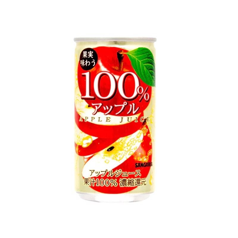 Nước ép táo 100% tự nhiên Sangaria (190g) サンガリア 果実味わう 100%アップルジュース