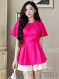 Quần kem xếp ly