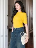 Áo thun cổ tròn