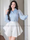 Quần trắng xếp ly