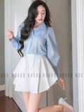 Quần trắng xếp ly