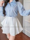 Quần trắng xếp ly