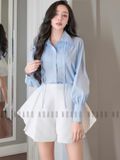 Quần trắng xếp ly